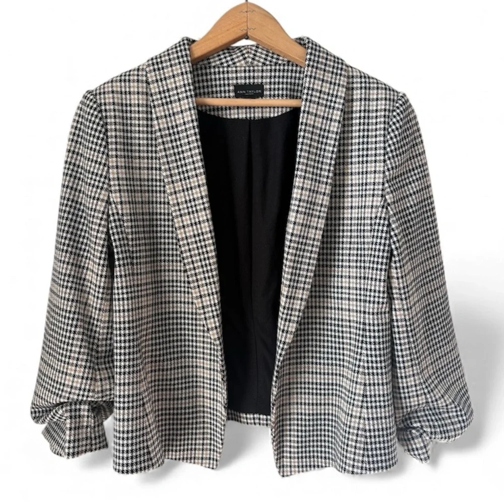 Ann Taylor Factory Cropped Blazer Jacket SMALL